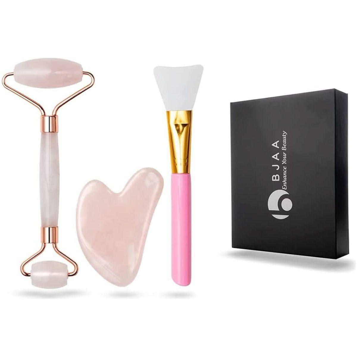 Natural Jade Face Roller & Massage Kit - Mycosmeticslondon