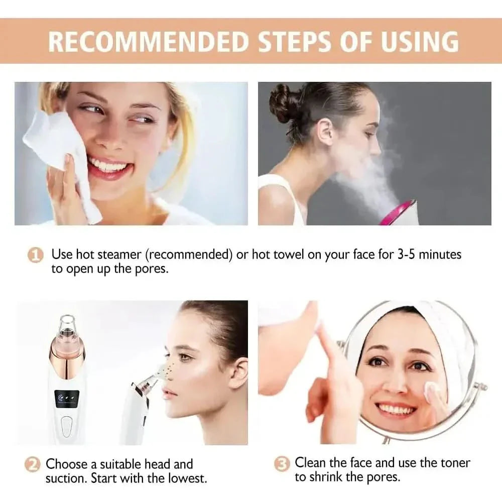 Pore Cleansing Facial Vacuum - Acne Spot Remover Tool