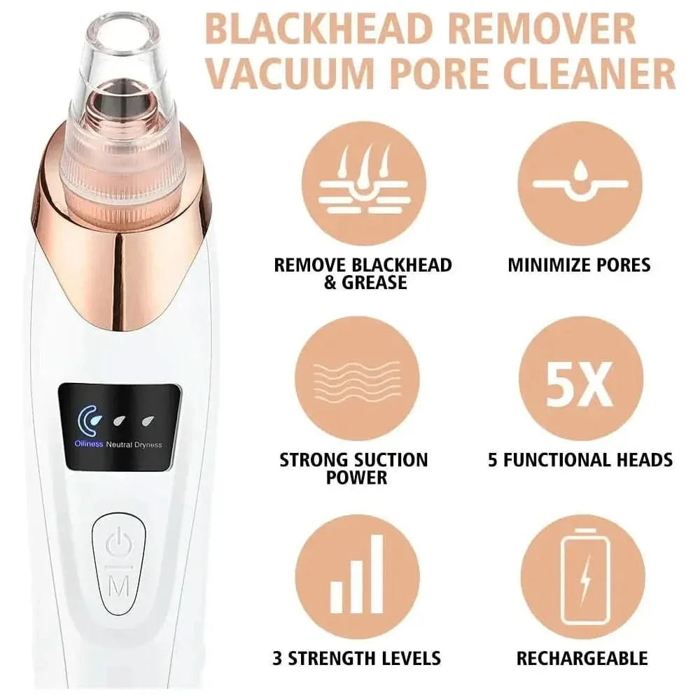 Pore Cleansing Facial Vacuum - Acne Spot Remover Tool