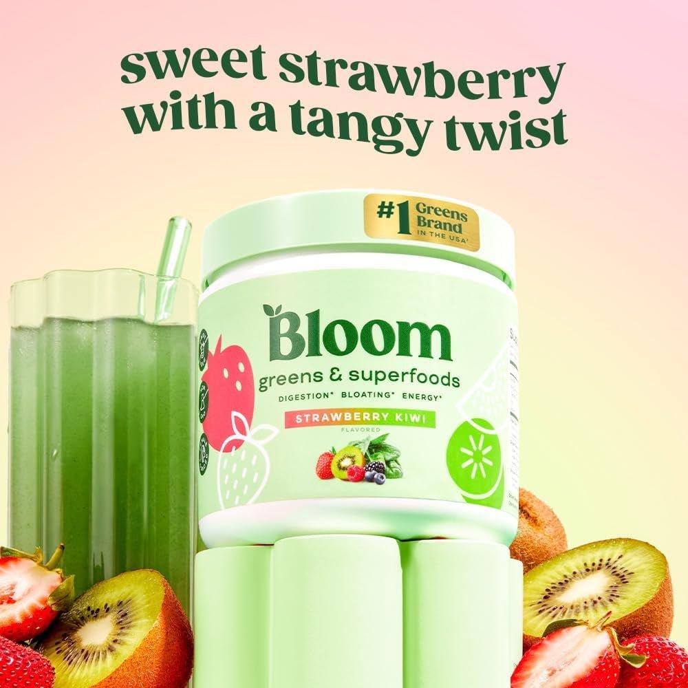 Delicious Strawberry Kiwi Green Superfood Powder