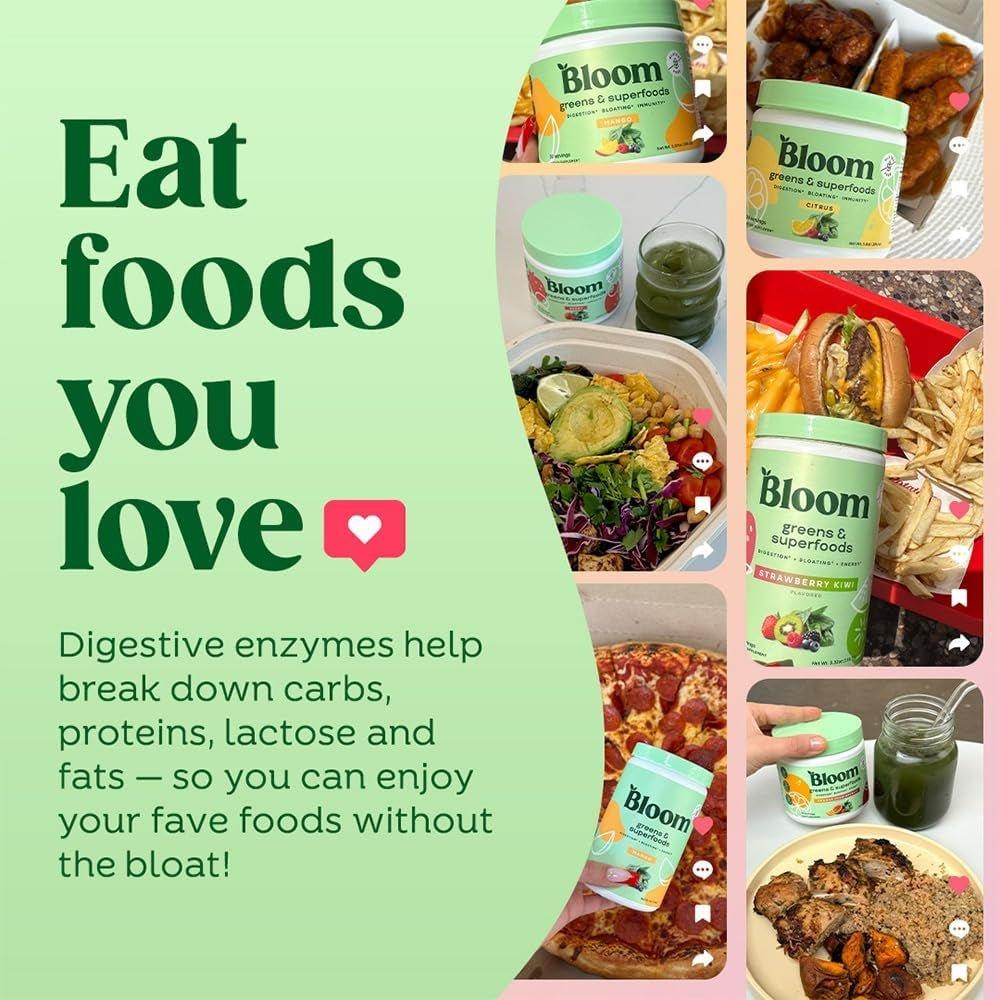 Delicious Strawberry Kiwi Green Superfood Powder