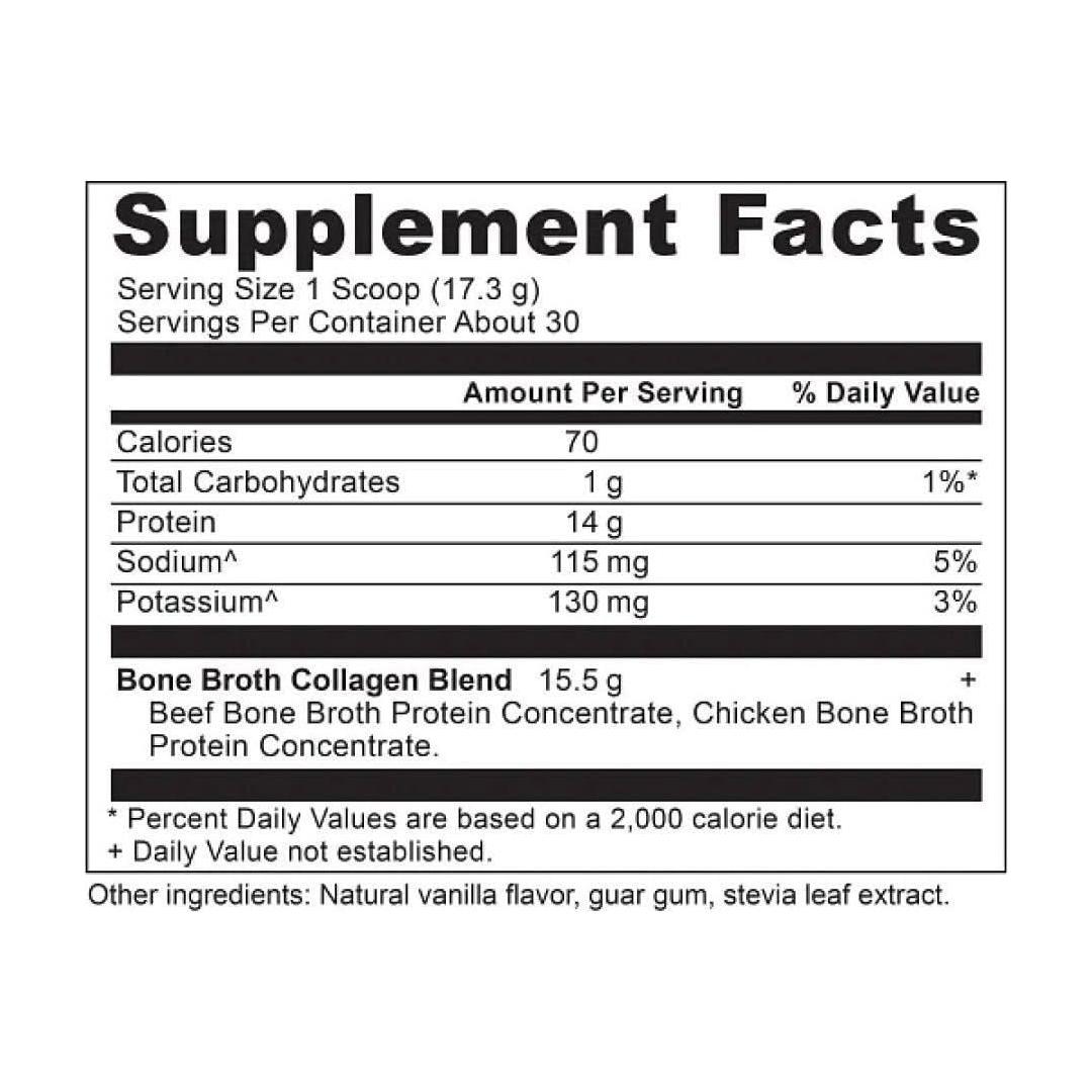 Natural Collagen Powder - Gut and Joint Support Vanilla