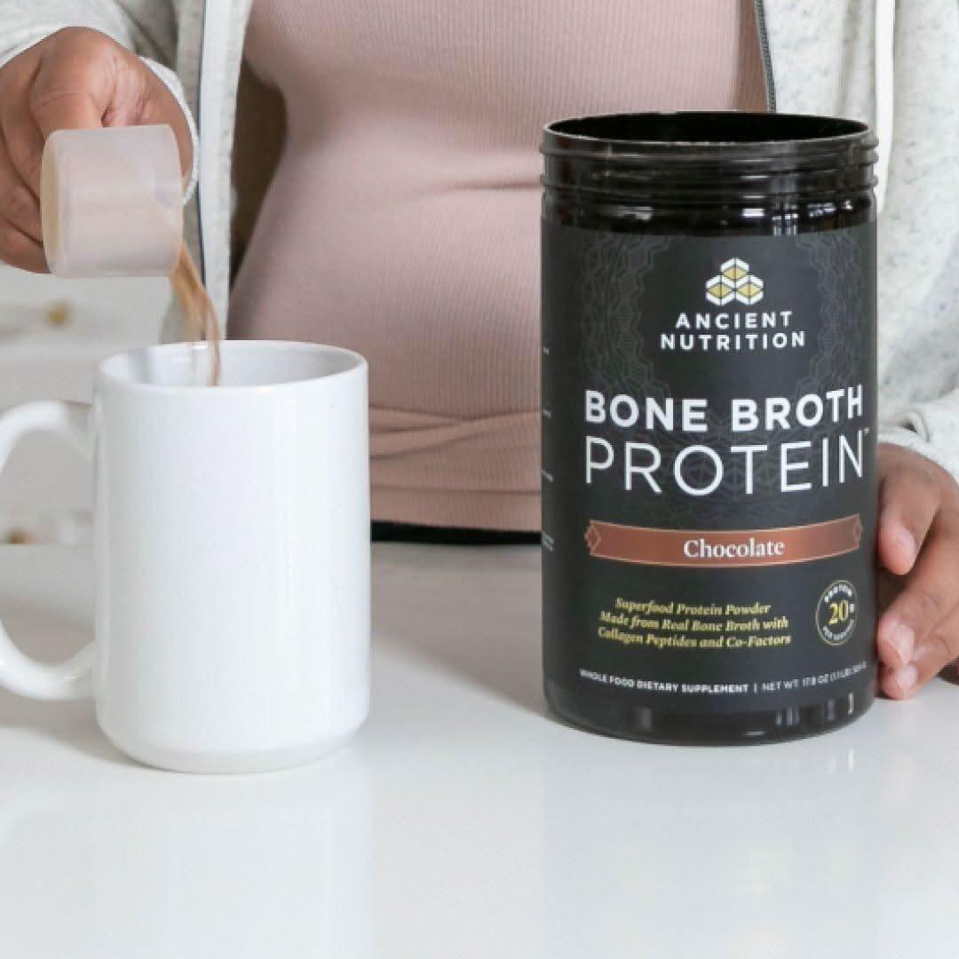 Delicious Chocolate Bone Broth Protein Powder Supplement
