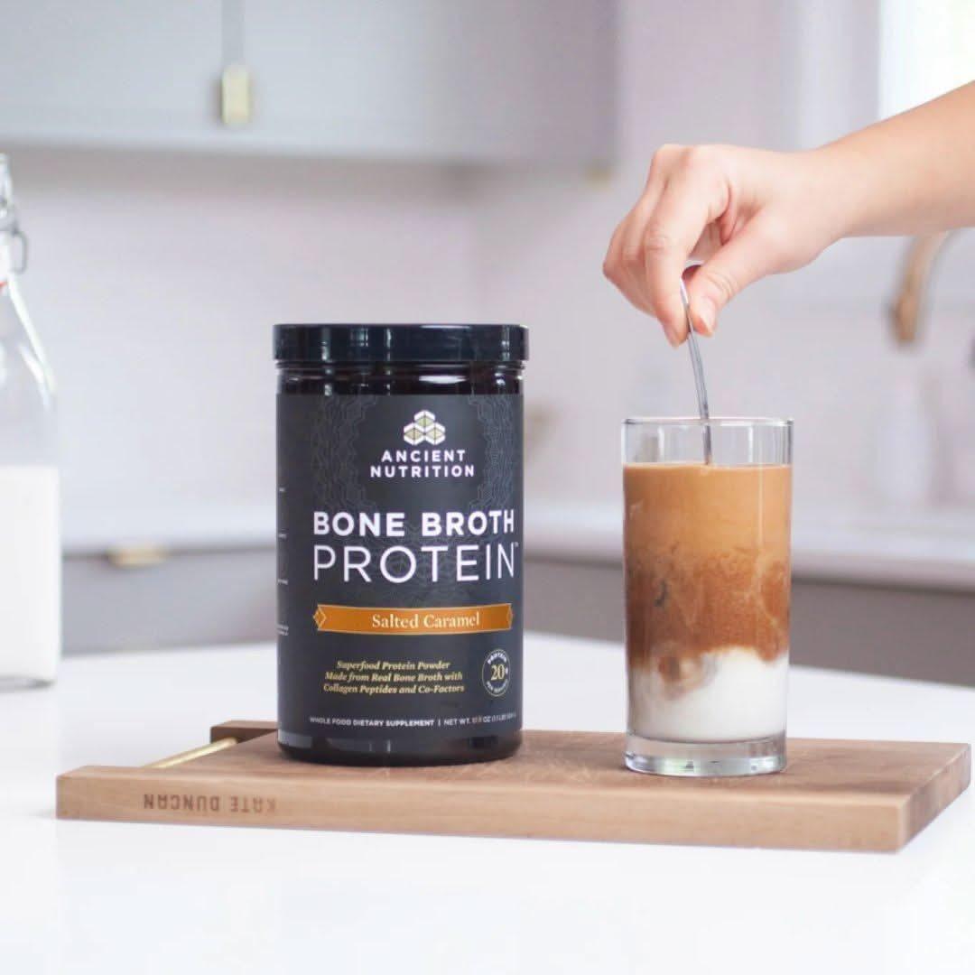 Natural Bone Broth Protein Powder - Caramel Flavor