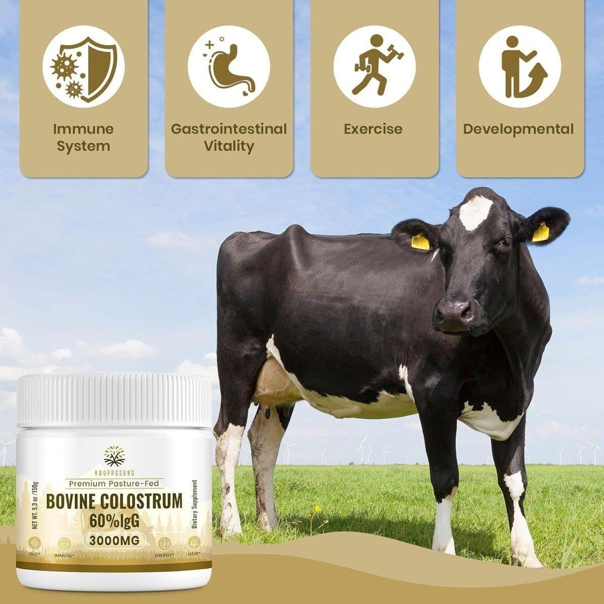 Premium Bovine Colostrum Supplement - 3000mg High Strength