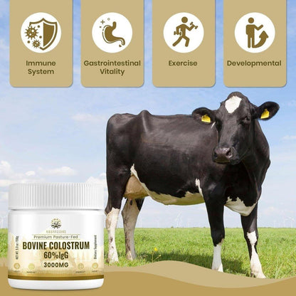 Premium Bovine Colostrum Supplement - 3000mg High Strength