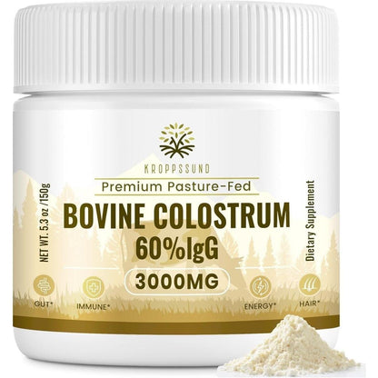 Premium Bovine Colostrum Supplement - 3000mg High Strength - Mycosmeticslondon