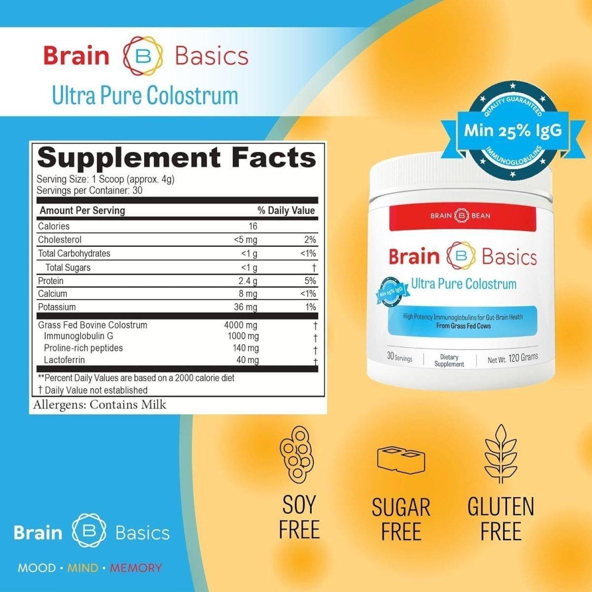 Pure Colostrum Powder Supplement for Immune Boost