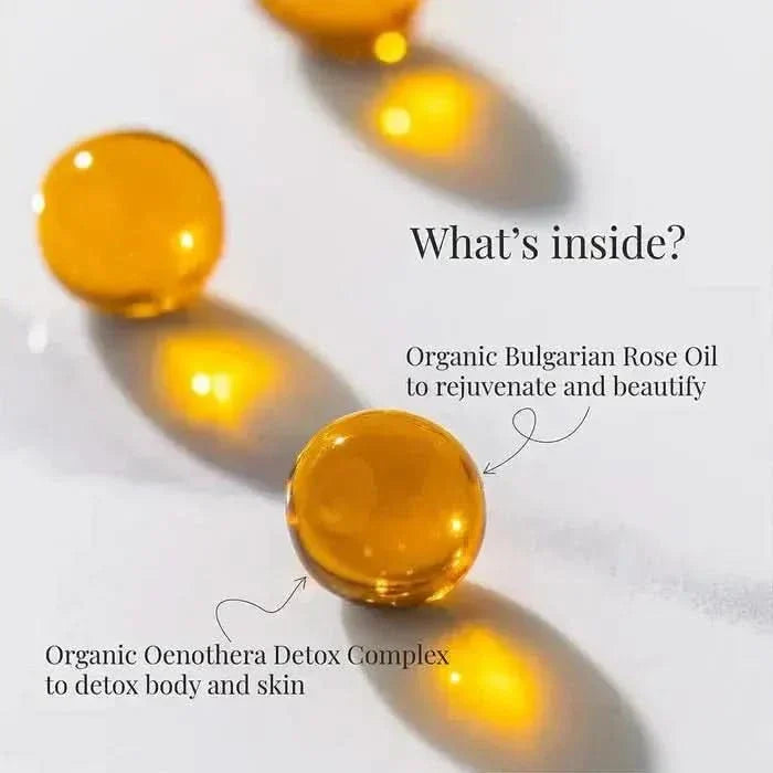 Natural Rose Glow Supplement Capsules