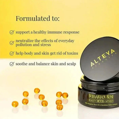 Natural Rose Glow Supplement Capsules