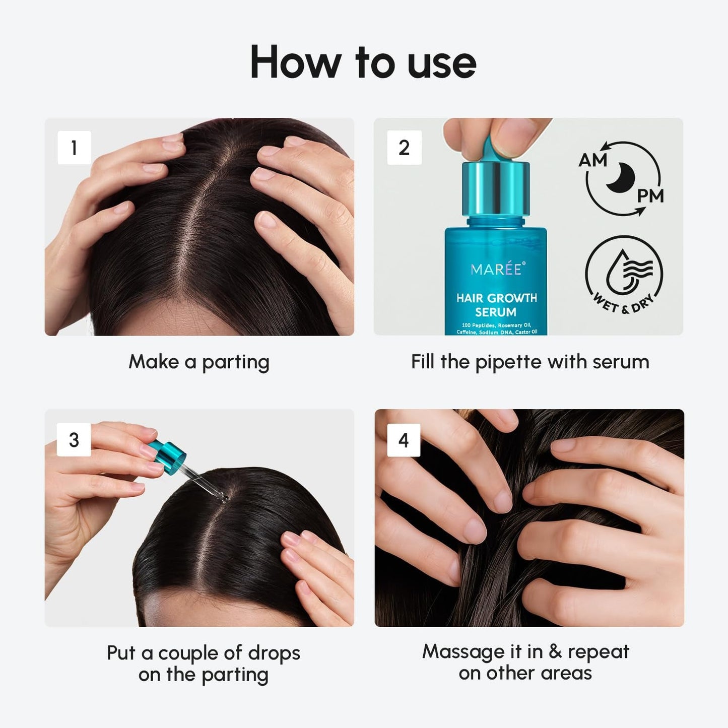 Nourishing Hair Growth Serum for Thicker Longer Hair