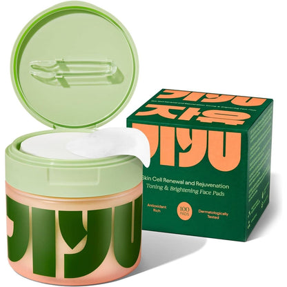 Glowing Skin Toner Pads - 100 Count | Korean Beauty Face Wipes