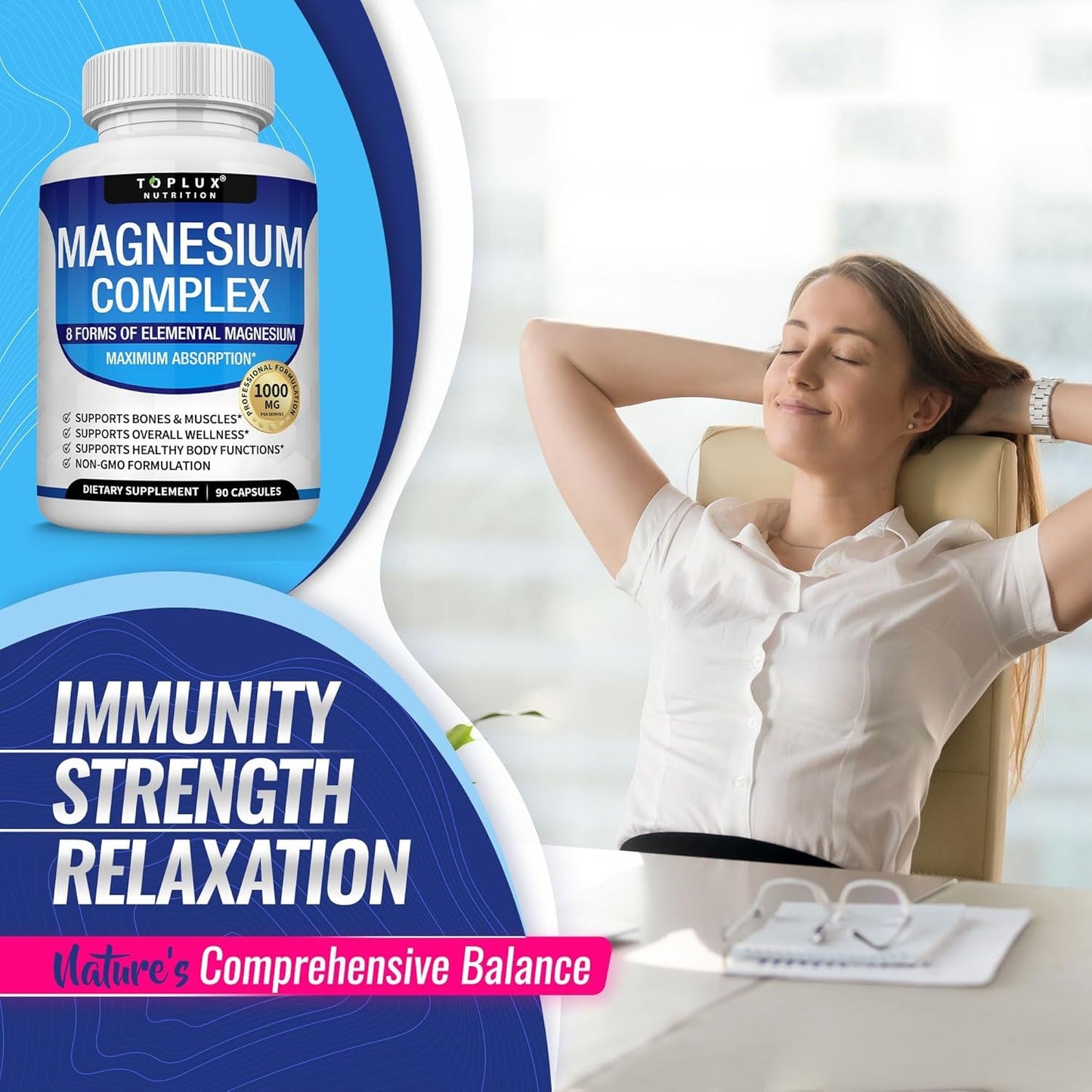 High Strength Magnesium Tablets for Energy and Fitness