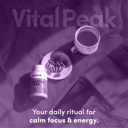 Natural Green Tea Matcha Capsules - Boost Energy & Focus