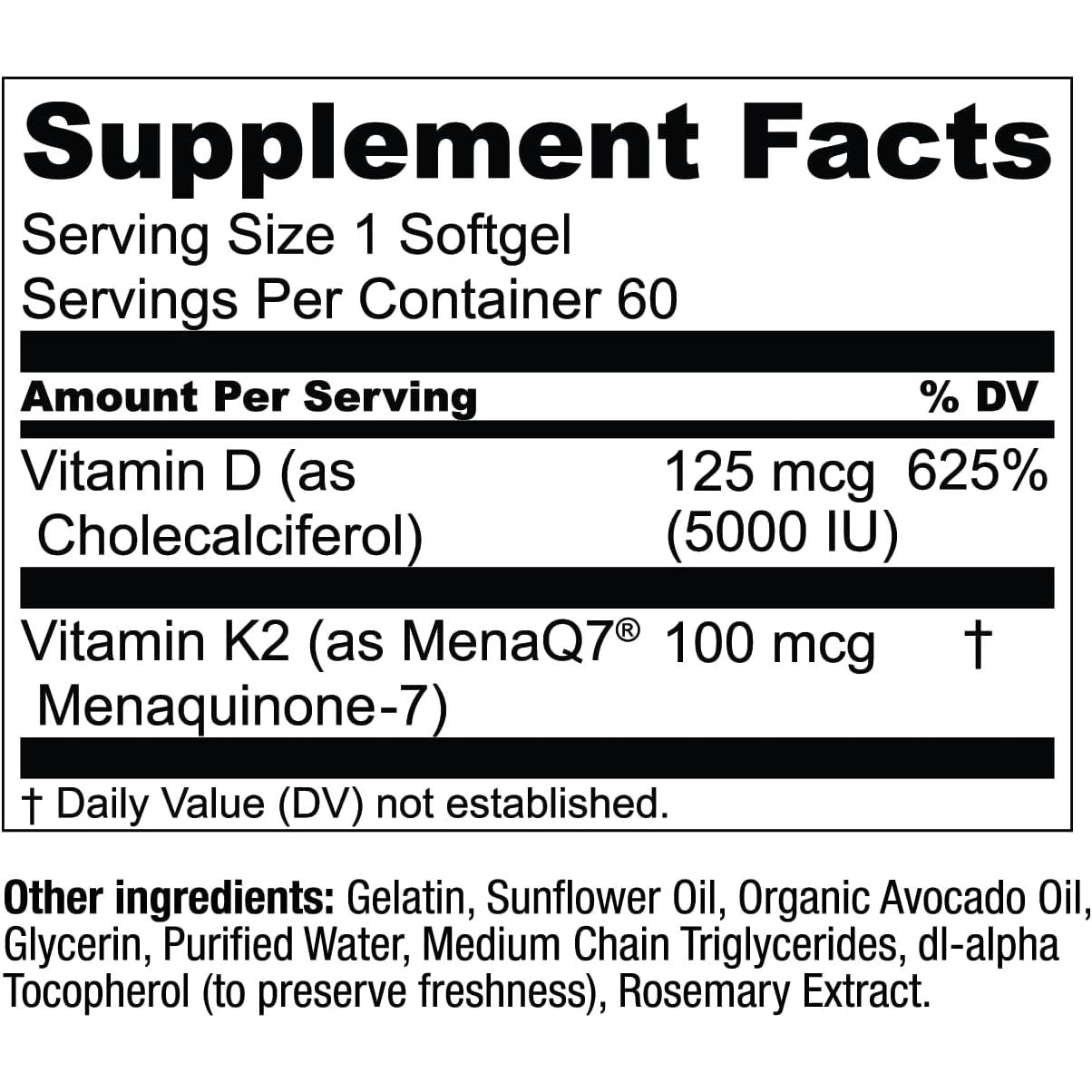 Strong Bone Vitamin D3 Softgels Supplement