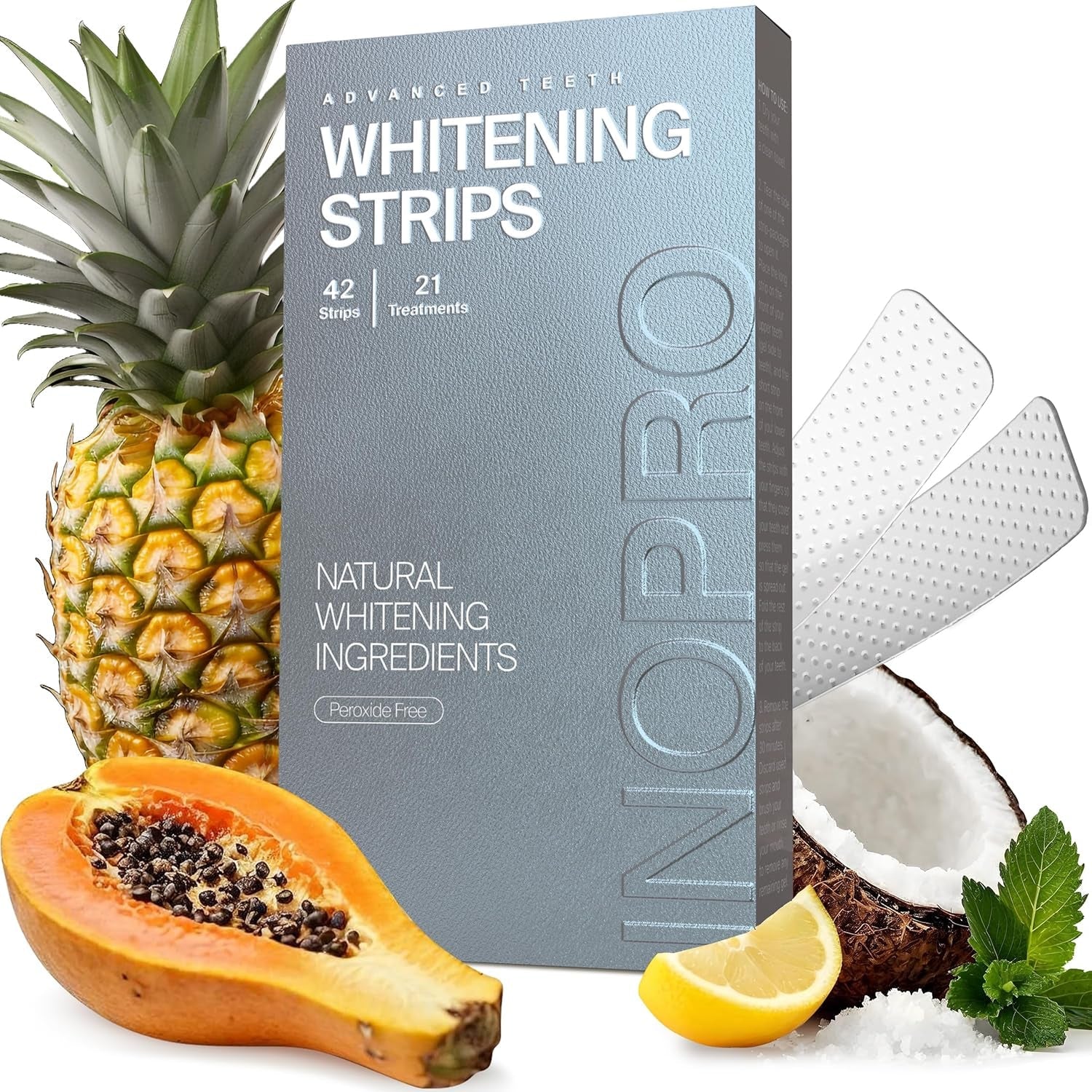 Effective At Home Teeth Whitening Strips 21 Count - Mycosmeticslondon