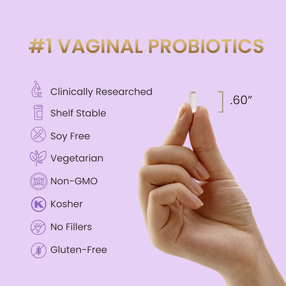 Natural Vaginal Probiotic Capsules for pH Balance & Relief