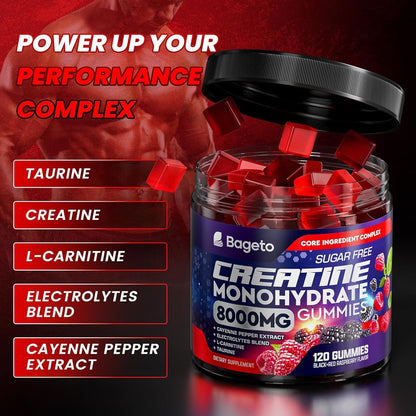 High Strength Sugar Free Creatine Gummy Supplements