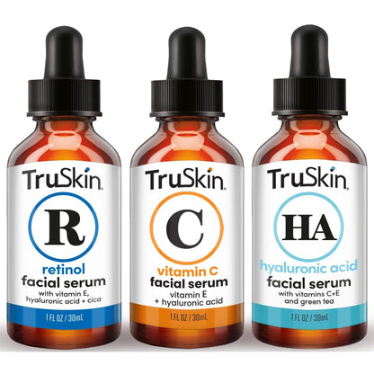 Natural Face Serum Set - 3 Pack, Anti Aging & Moisturizing - Mycosmeticslondon
