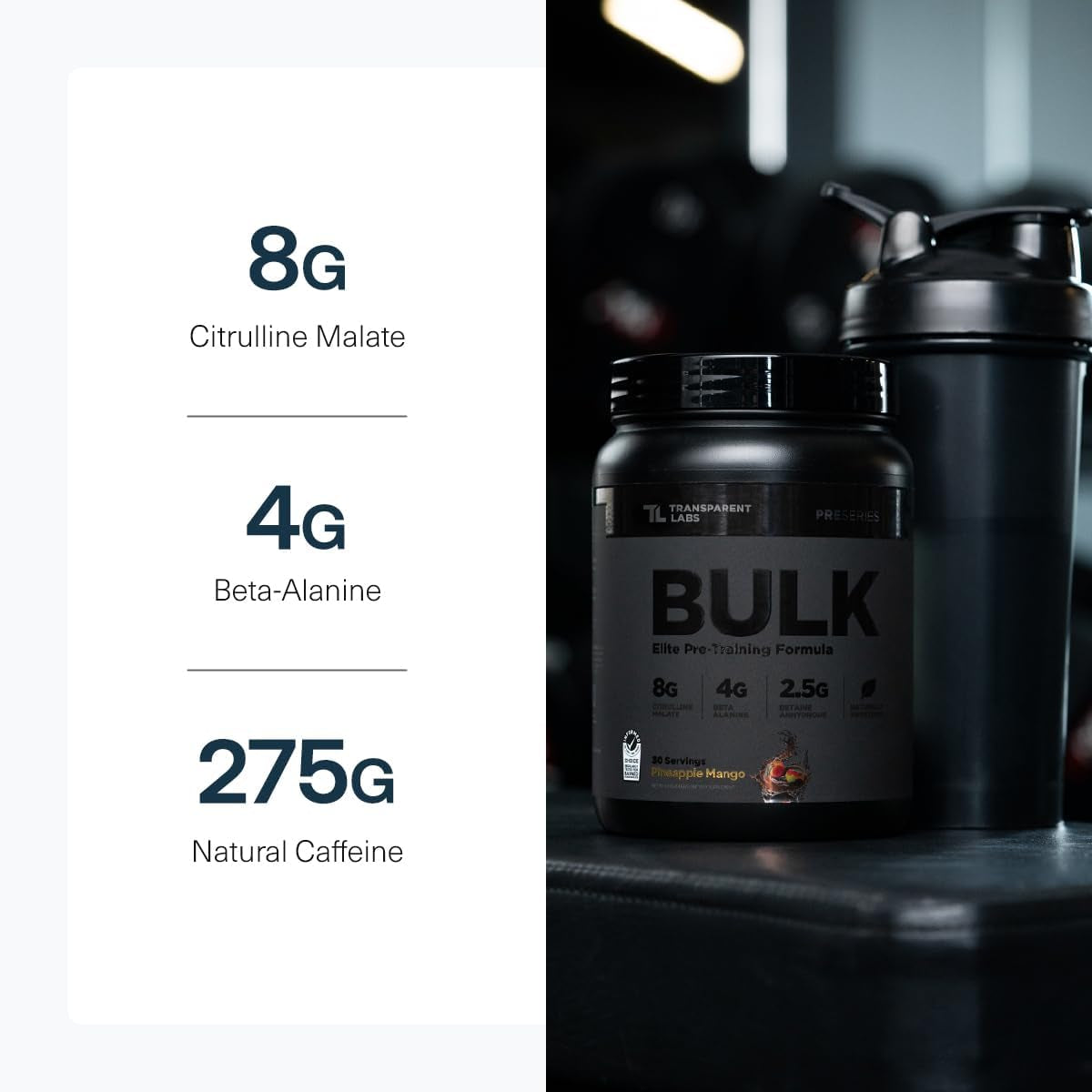 Powerful Black Pre Workout Supplement 30 Servings