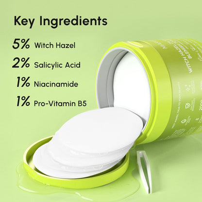 Gentle Exfoliating Toner Pads for Acne Prone Skin