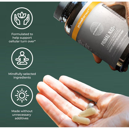 Natural Boost NAD+ Vitamins 60 Capsules Energy Support
