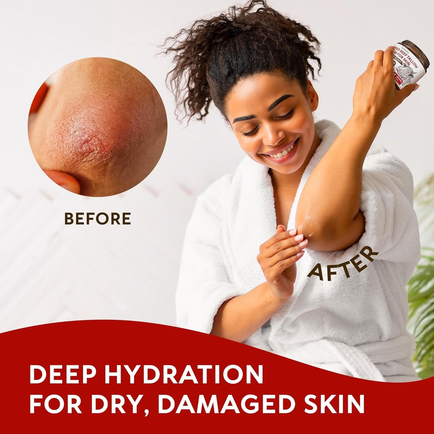 Nourishing Beef Tallow Moisturizer 122g - Soft Healthy Skin