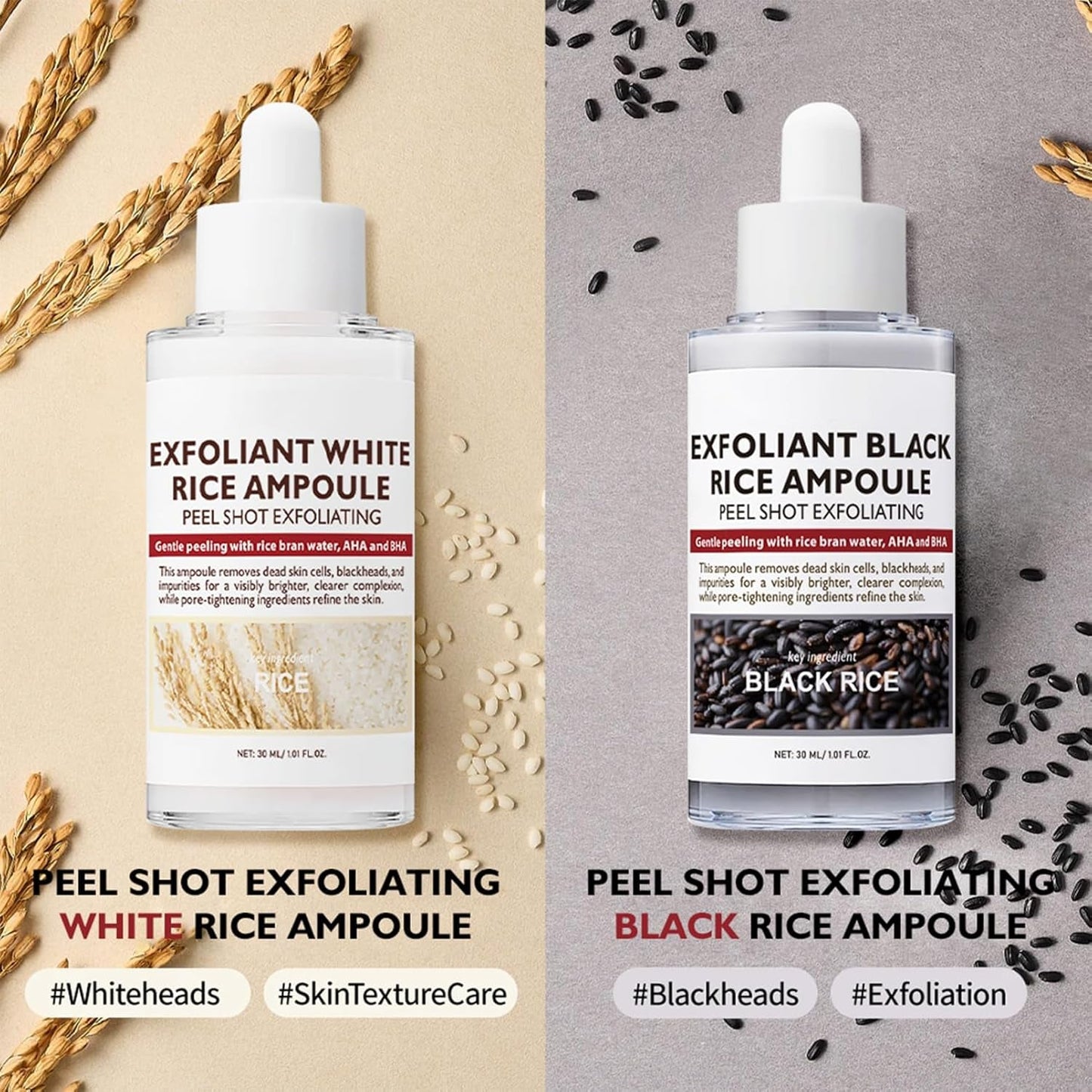 Gentle Dual Exfoliating Rice Serum Set 2 x 30ml