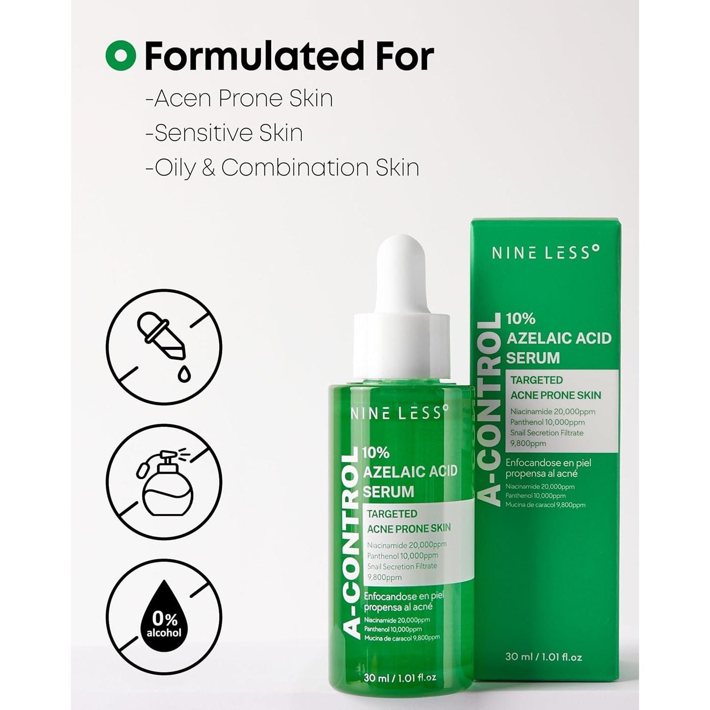 Gentle Azelaic Acid Serum for Acne & Redness Relief