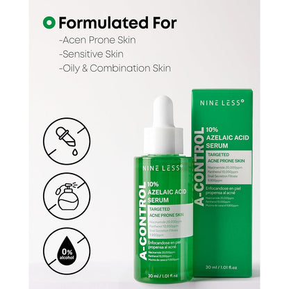 Gentle Azelaic Acid Serum for Acne & Redness Relief