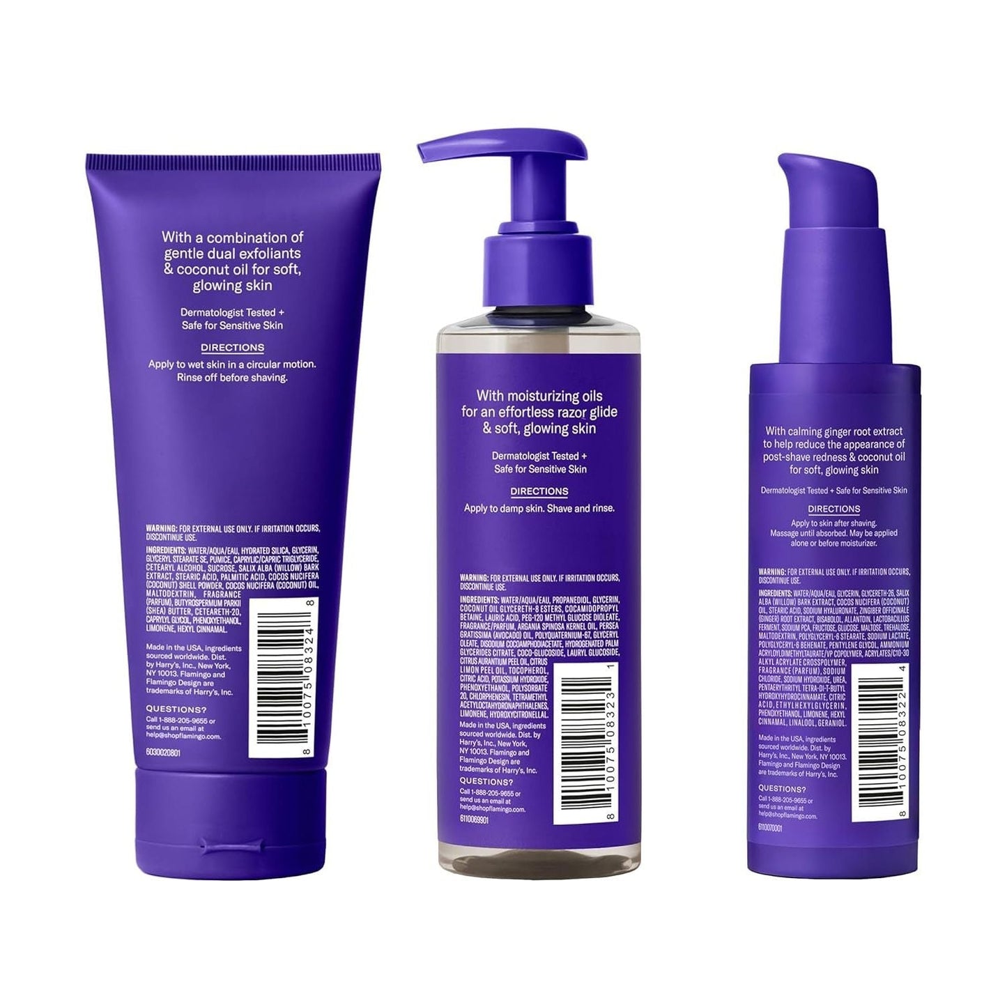 Gentle 3-Step Shaving Kit for Soft Skin