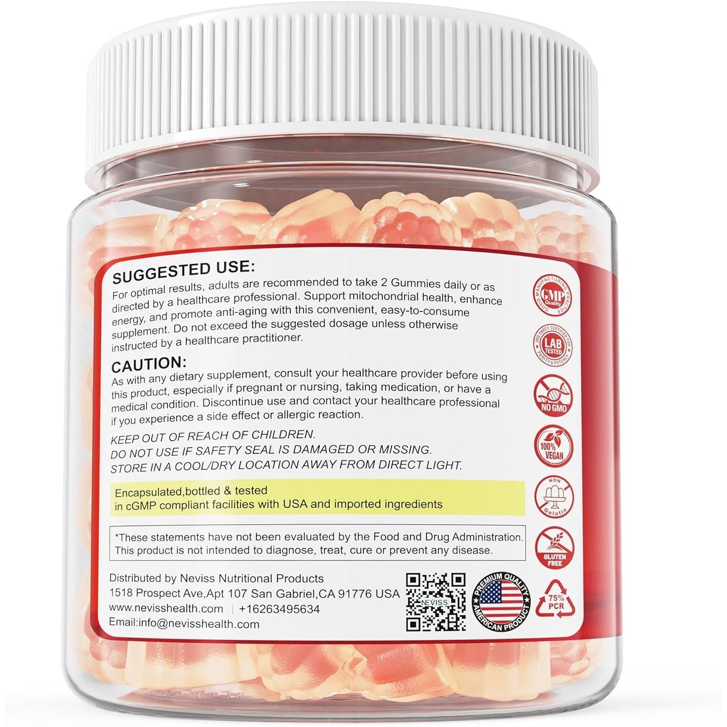 Anti Aging Urolithin A Gummies for Vitality Boost