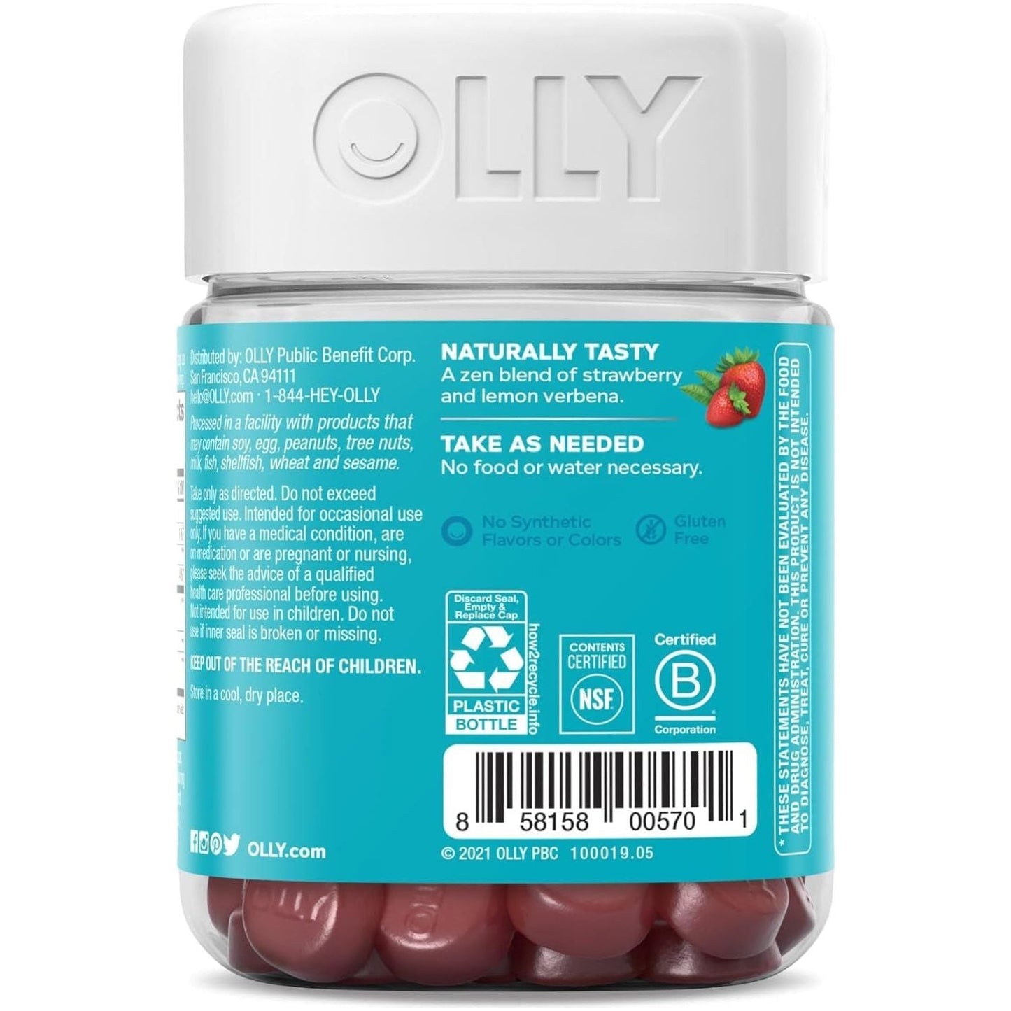 Calm Mind Gummies - 42 Count | Natural Stress Relief Supplements