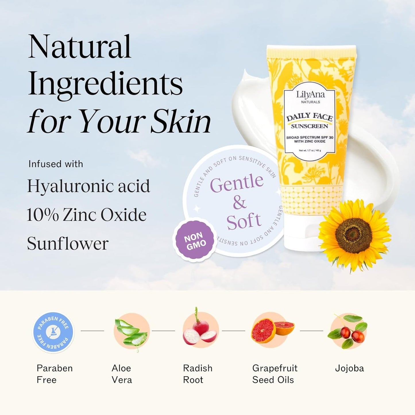 Natural Daily Moisturizing Sunscreen SPF 30