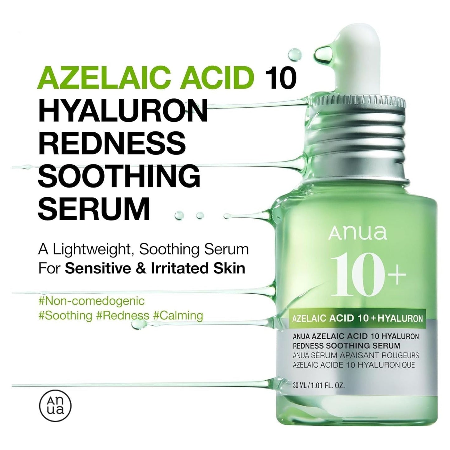 Gentle Azelaic Acid Calming Face Serum For Sensitive Skin