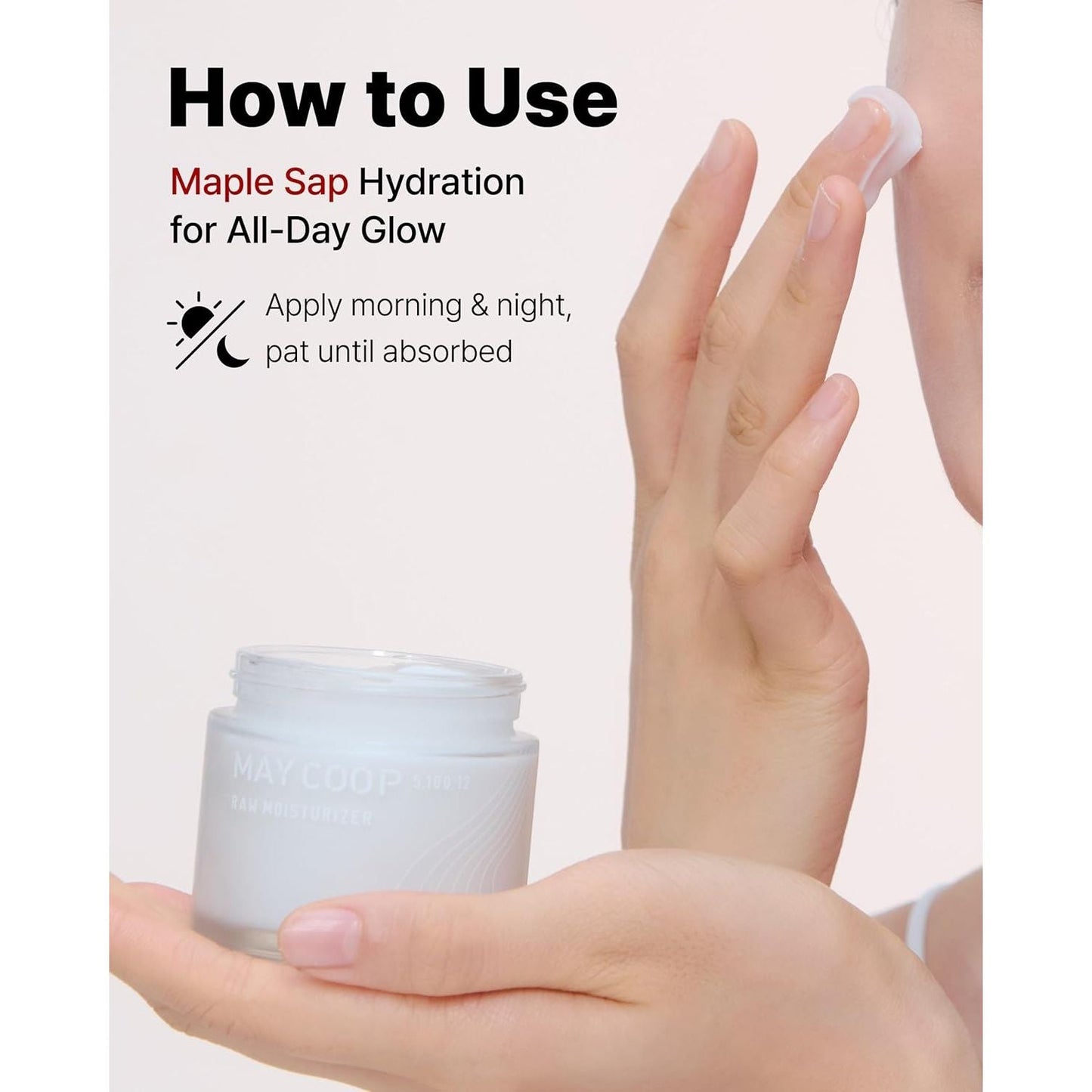 Natural Hydrating Face Moisturizer Cream with Maple Extract