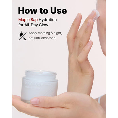 Natural Hydrating Face Moisturizer Cream with Maple Extract