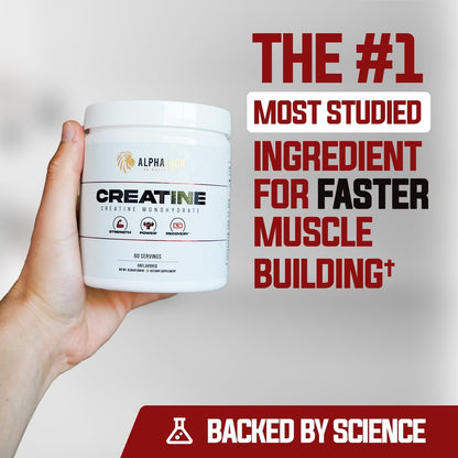 Pure Creatine Powder Supplement for Strength and Muscle