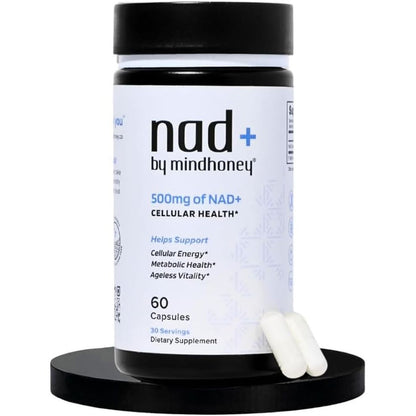 Brain Boost NAD Plus 60 Capsules - Energy Focus Supplement - Mycosmeticslondon