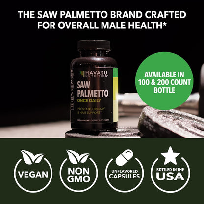 Saw Palmetto Supplement for Prostate and Hair Health