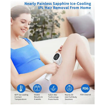 Painless At-Home Hair Remover with Cooling System