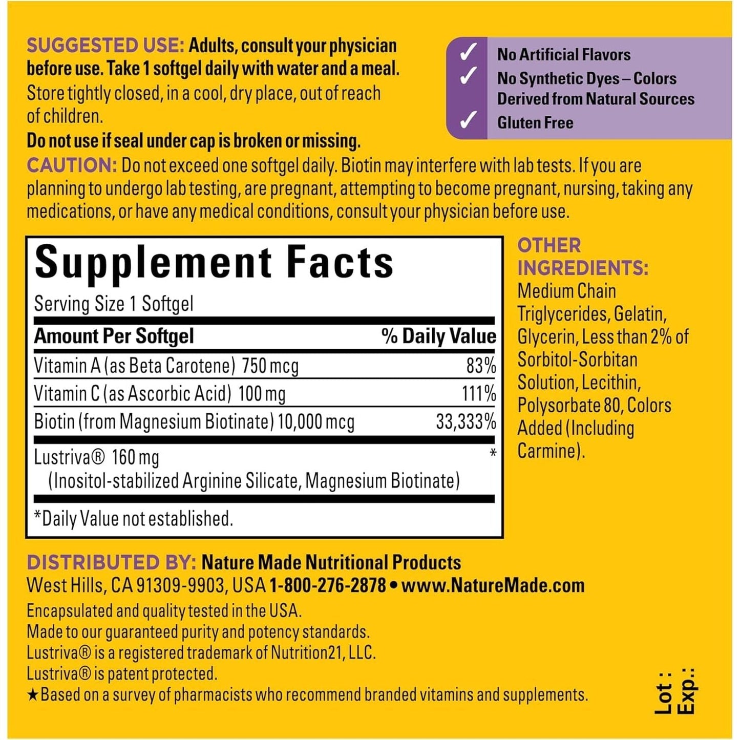 Fast Hair Growth Vitamins - 30 Count