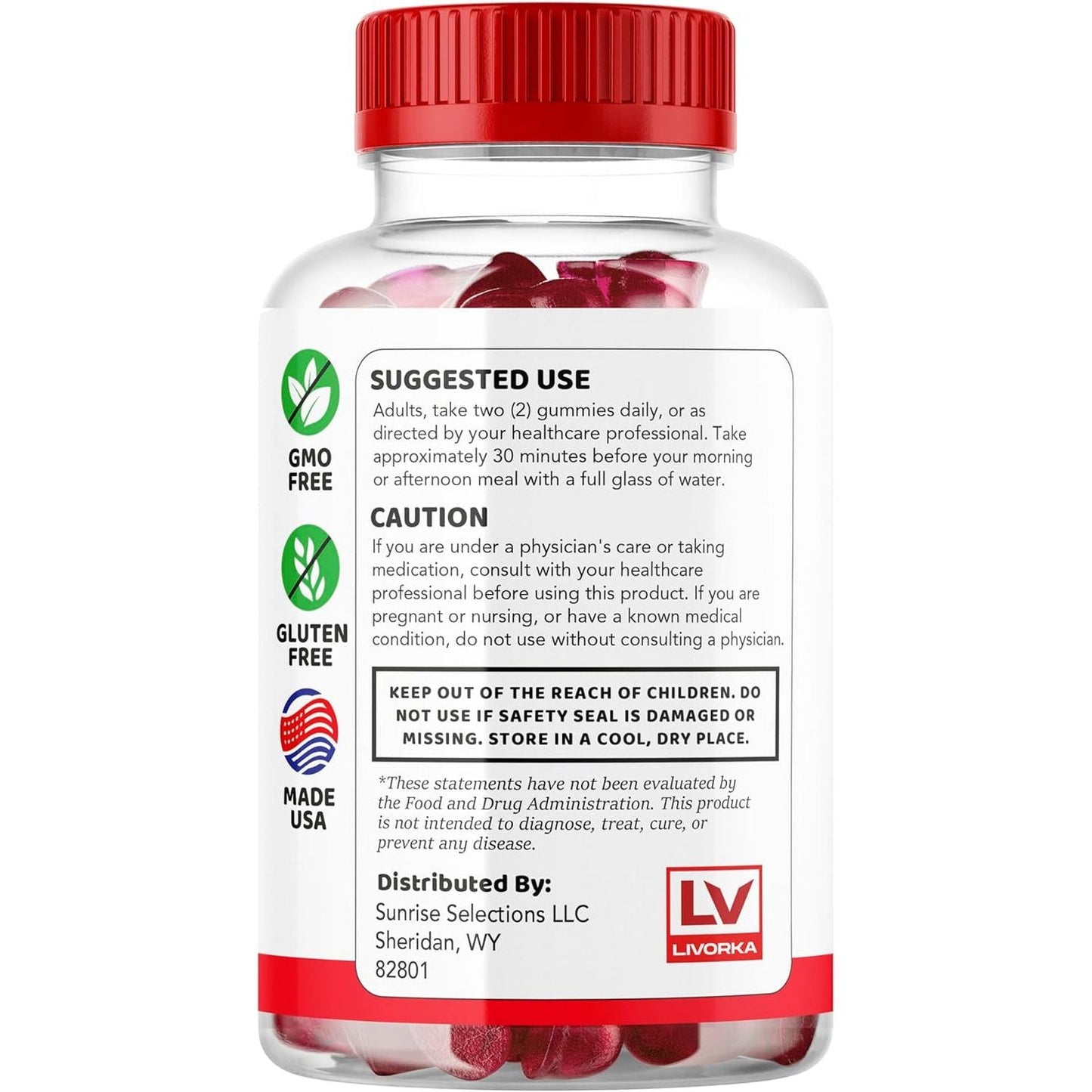 Men's Energy Boost Gummies - 60 Count