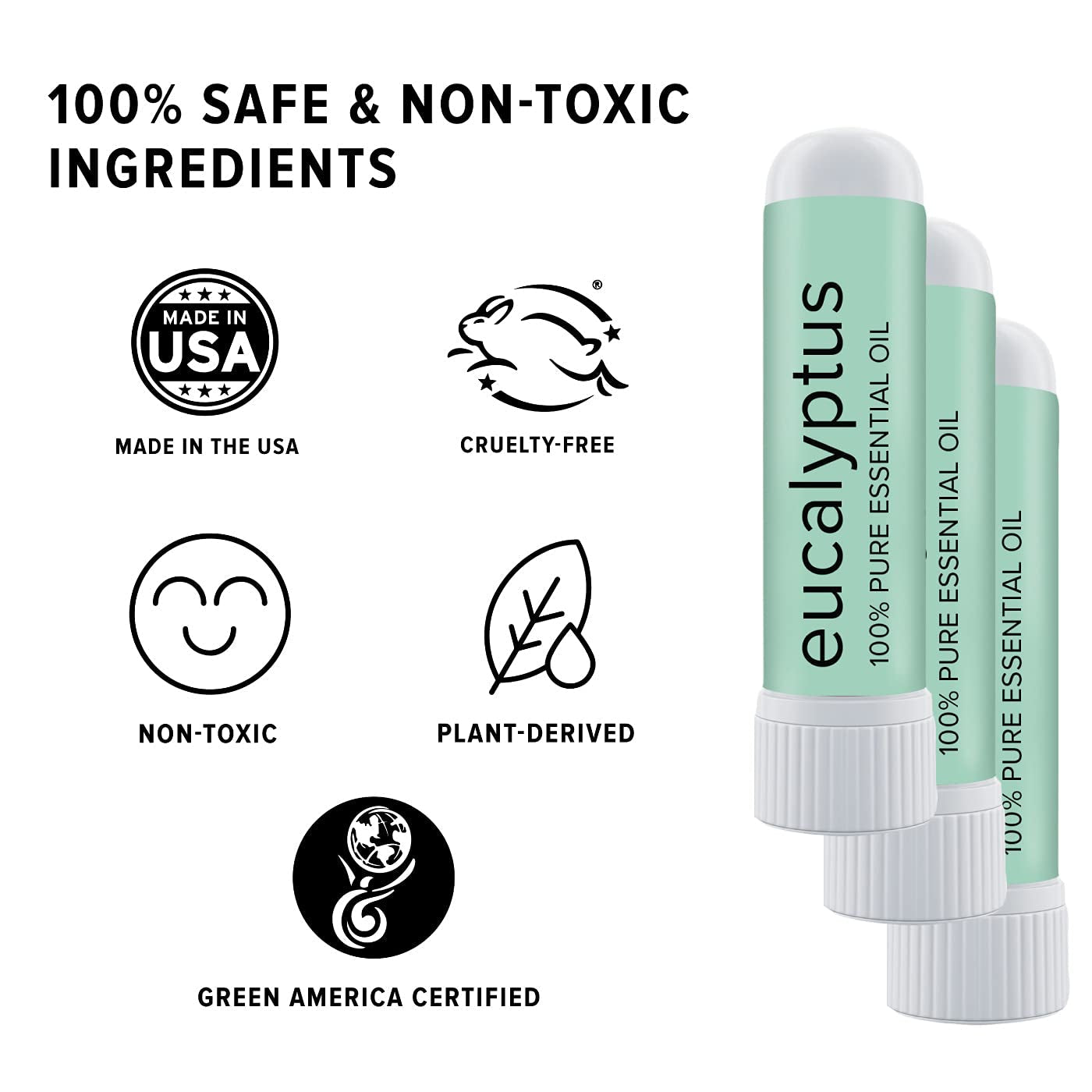 Natural Eucalyptus Essential Oil Vapor Sticks
