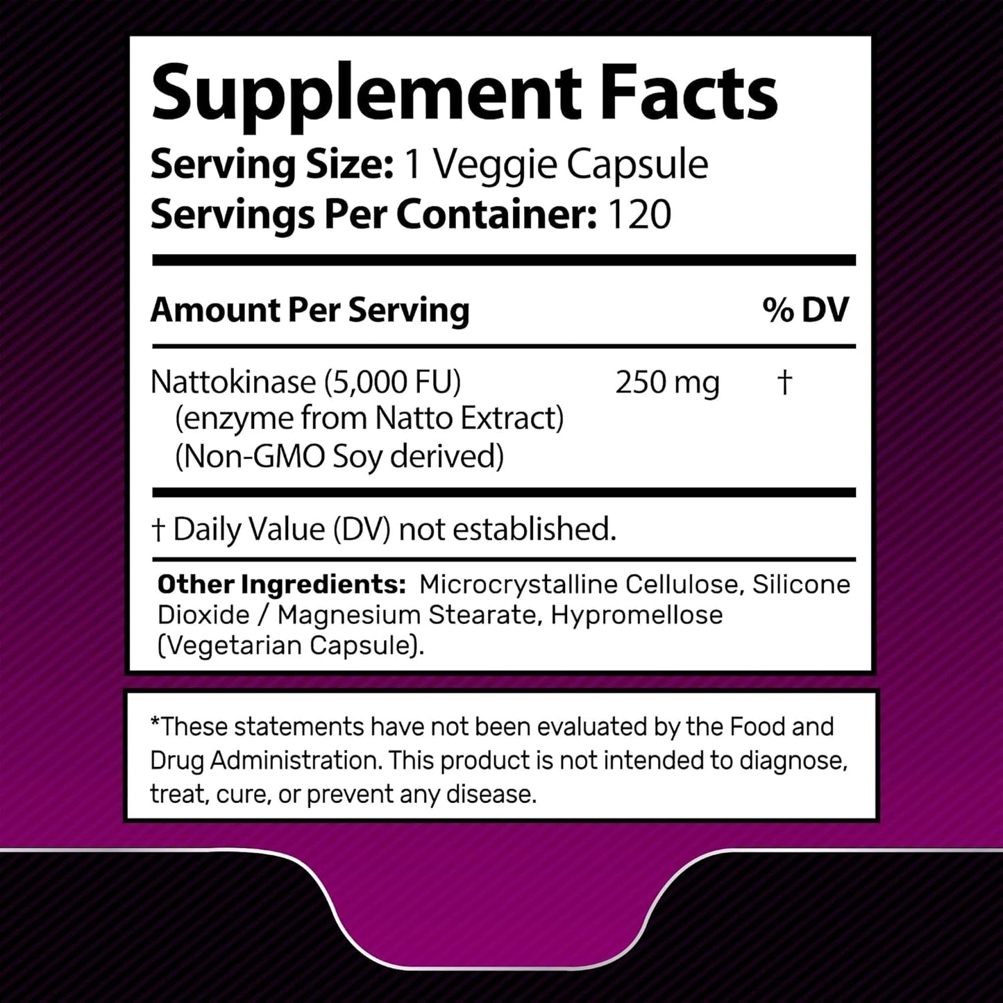 Natural Circulation Supplement Liposomal Nattokinase Capsules