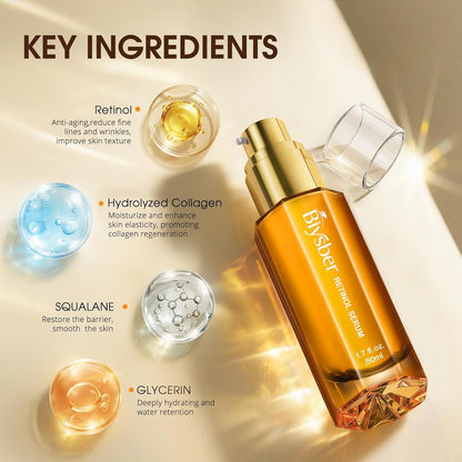 Anti Aging Retinol Face Serum 50ml Wrinkle Reducer