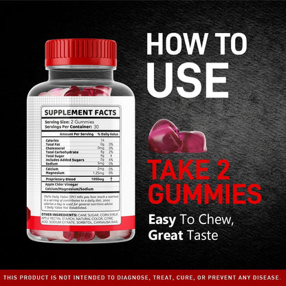 Men's Energy Boost Gummies - 60 Count