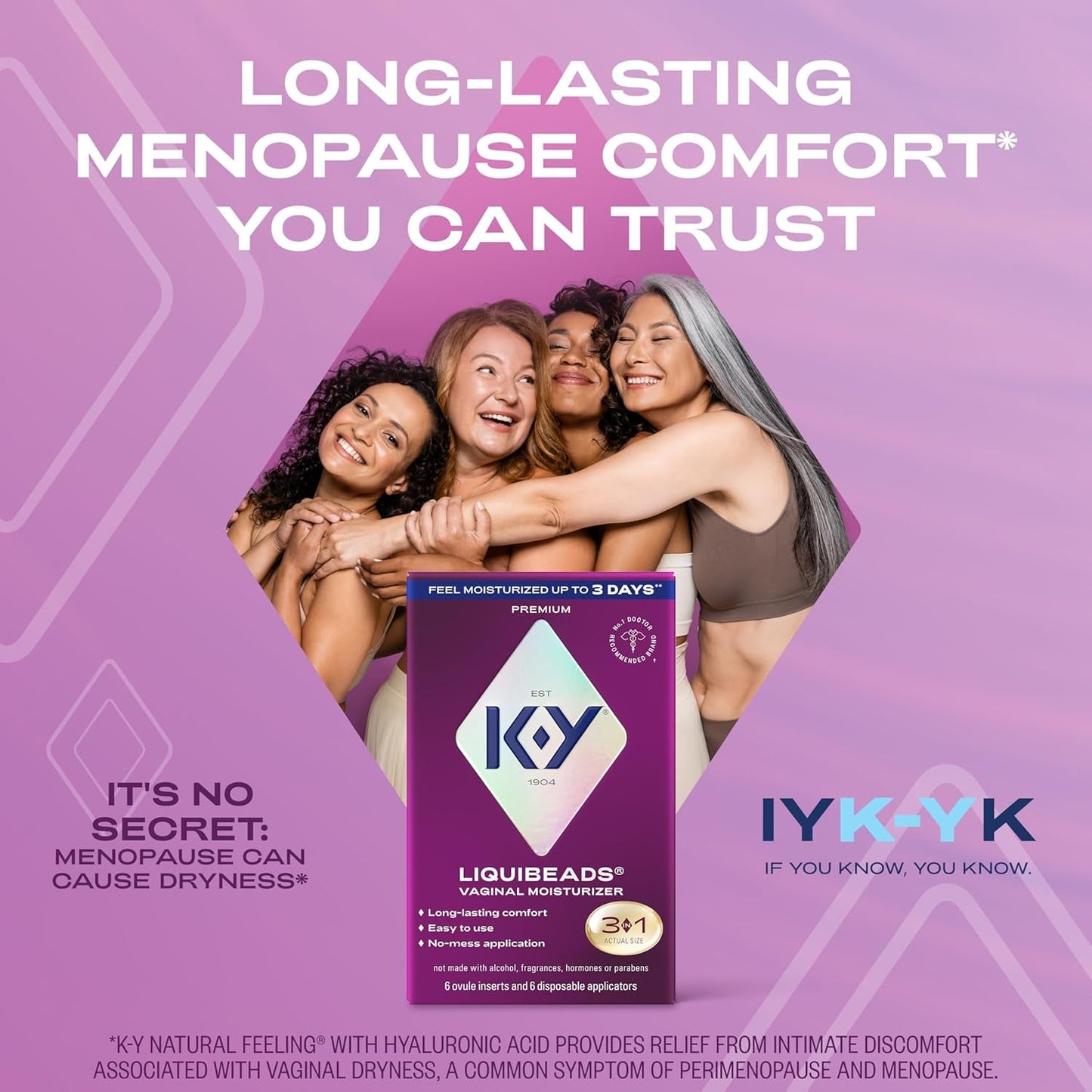 Gentle Vaginal Moisturizer Inserts for Dryness Relief