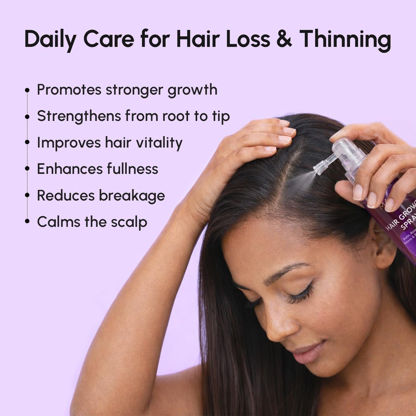 Natural Hair Regrowth Spray for Thinning Hair