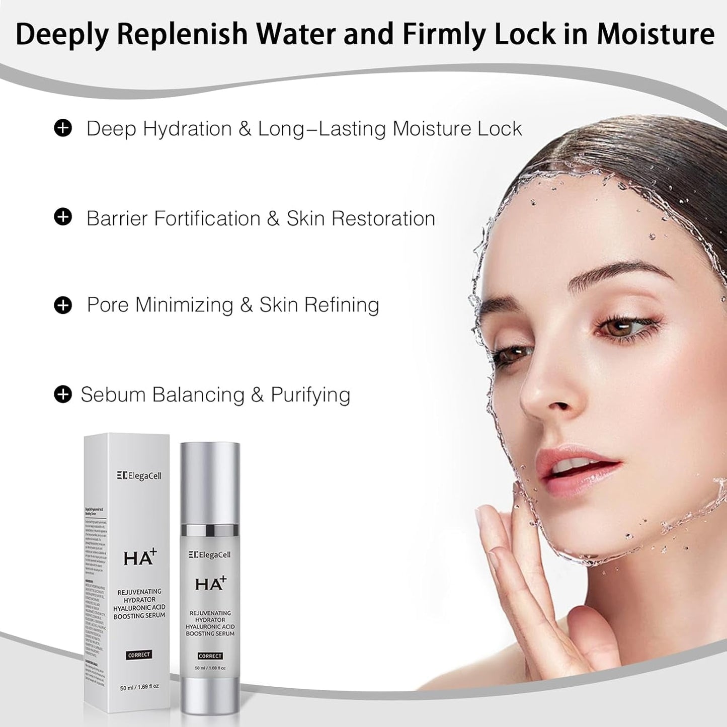 Intensive Hyaluronic Acid Face Serum for Dry Skin